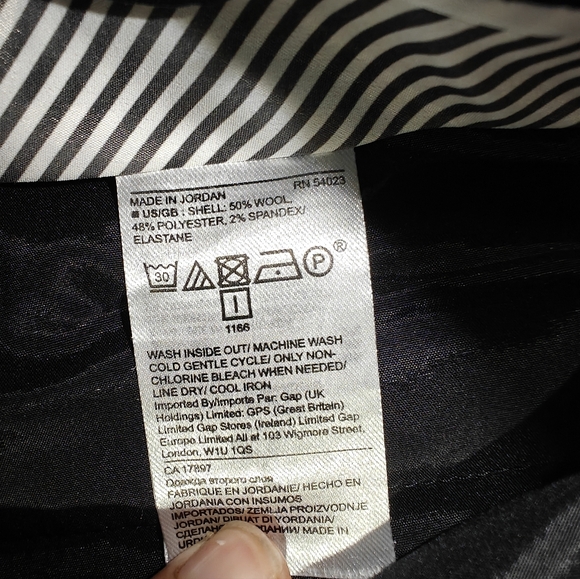 Banana Republic Logan Italian Wool Women's Straight Leg Pants Size 10 - Picture 10 of 13